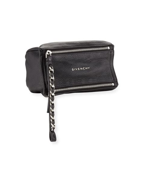 givenchy pandora wristlet leather clutch pouch bag black|Givenchy Pandora Leather Wristlet Pouch Bag, Black .